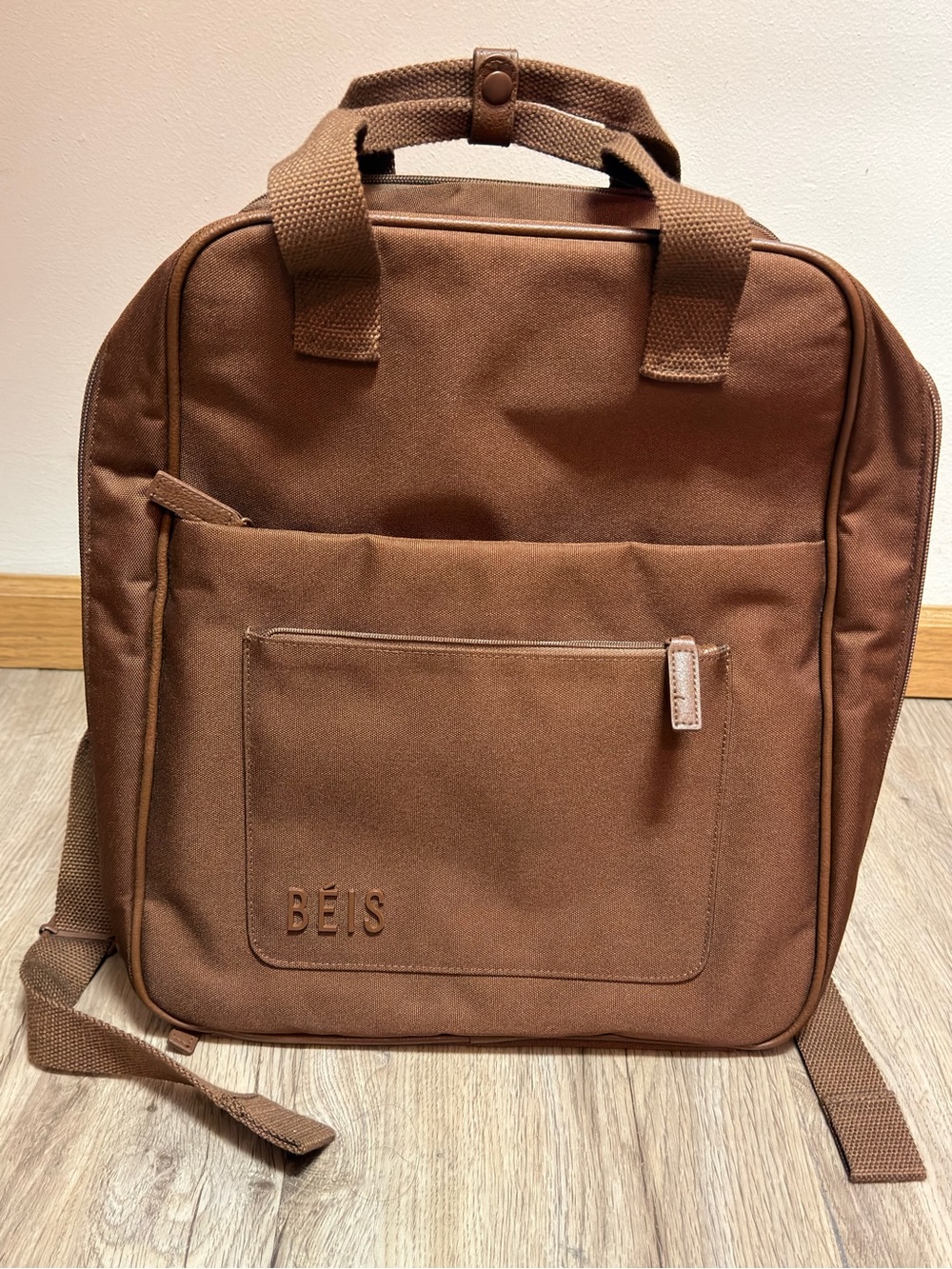 BEIS Expandable Travel Backpack in Maple